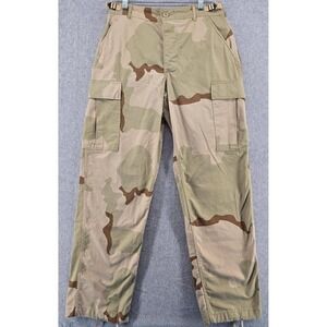 Vtg US Army Desert Camo 3 Color Combat Cargo Pants Mens S Reg 30x31" Y2K
